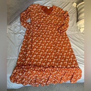 J Crew Lined Midi Dress Sz M EUC